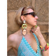 ASTERIA miroir orange vert - Francine BRAMLI Paris