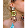 ASTERIA miroir orange vert - Francine BRAMLI Paris
