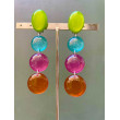 CRISTALLINE vert bleu rose orange - Francine BRAMLI Paris