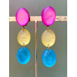 JUDY rose jaune bleu - Francine BRAMLI Paris
