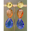 GOUTTE jaune orange bleu - Francine BRAMLI Paris