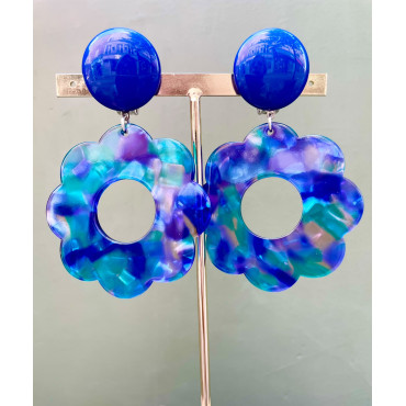 LILAS Bleu vert violet - Francine BRAMLI Paris