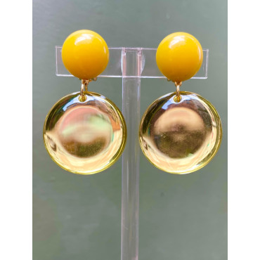 CARLA Miroir jaune - Francine BRAMLI Paris