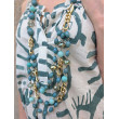 Sautoir LORENZO perles vert kaki & cristal - Francine BRAMLI Paris Collier