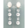 KIMBERLY blanc Fleurs transparentes - Francine BRAMLI Paris