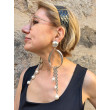 FLORIANE Perles nacrées, chaine argentée - Francine BRAMLI Paris