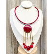 Collier CARILLON Rouge - Francine BRAMLI Paris