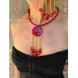 Collier CARILLON Rouge - Francine BRAMLI Paris