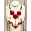 Collier CARILLON Rouge GM - Francine BRAMLI Paris