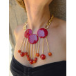 Collier CARILLON Rouge GM - Francine BRAMLI Paris