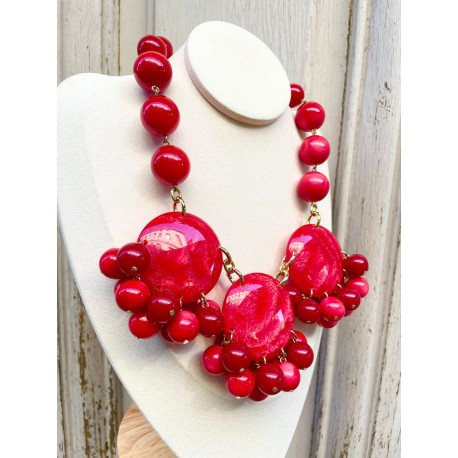 Collier JELLYPOP Rouge - Francine BRAMLI Paris