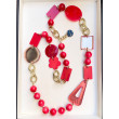 Sautoir ALMAN Rouge - Francine BRAMLI Paris collier