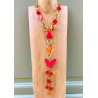 Collier CRAVATE Rouge Papillon - Francine BRAMLI Paris