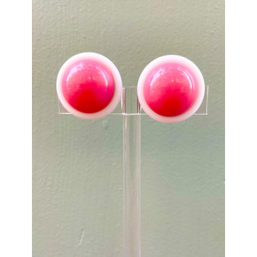 RAINBALL Rose & blanc 2,8cm - Francine BRAMLI Paris