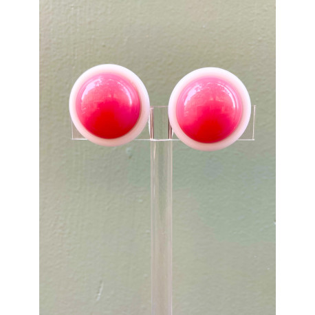 RAINBALL Rose & blanc 2,8cm - Francine BRAMLI Paris