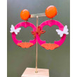 FIORE orange rose blanc - Francine BRAMLI Paris