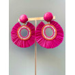 MANON raphia Fuchsia - Francine BRAMLI Paris