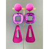 BERMUDA LG Violet/rose - Francine BRAMLI Paris