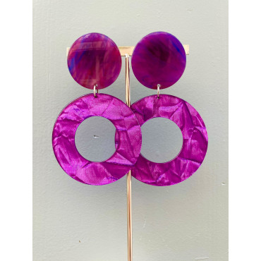 VENEZIA Violet marbré froissé - Francine BRAMLI Paris