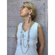 Collier YVES mauve & doré - Francine BRAMLI Paris
