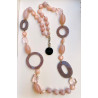 Sautoir ALMAN Rose - Francine BRAMLI Paris collier