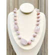 Collier DRISS rose Pierres naturelles - Francine BRAMLI Paris