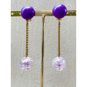 YVETTE Violet Mauve - Francine BRAMLI Paris
