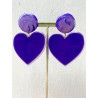 LOVE coeur Violet - Francine BRAMLI Paris