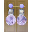 MIRAY miroir, noir bleu/mauve - Francine BRAMLI Paris