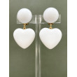 COEUR doré, fleur blanche - Francine BRAMLI Paris