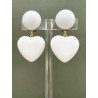 COEUR doré, fleur blanche - Francine BRAMLI Paris