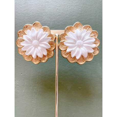 Rainball LOTUS doré blanc - Francine BRAMLI Paris