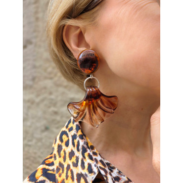 AMELIA Marron Ambre - Francine BRAMLI Paris