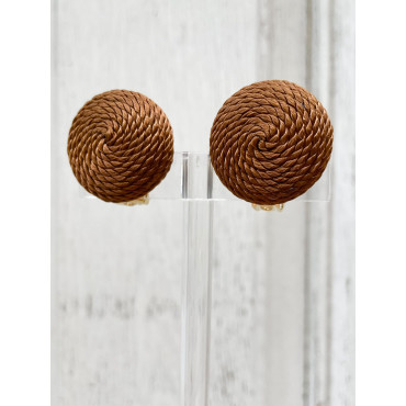 Rainball MARRON soie - Francine BRAMLI Paris