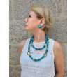 Sautoir LORENZO Bleu Canard - Francine BRAMLI Paris collier