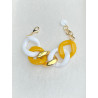 TYRON Maillons Jaune doré blanc - FRANCINE BRAMLI Paris Bracelet