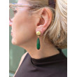 GOUTTE vert, pierre facettée - Francine BRAMLI Paris