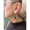 GOUTTE vert, pierre facettée - Francine BRAMLI Paris
