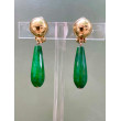 GOUTTE vert, pierre facettée - Francine BRAMLI Paris