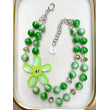 Collier KOPSIA vert - Francine BRAMLI Paris