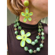 Collier KOPSIA vert - Francine BRAMLI Paris