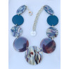 Collier TOMY Onyx, marron, noir - Francine BRAMLI Paris