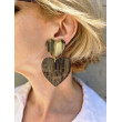 LOVELY coeurs onyx & noir - Francine BRAMLI Paris