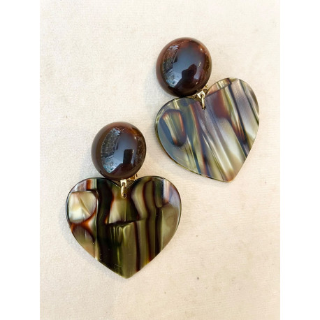 LOVE onyx, marron - Francine BRAMLI Paris