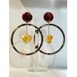 CREOLE onyx & Coeur Cristal  - Francine BRAMLI Paris