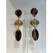 PLUME PM écaille onyx & Cristal  - Francine BRAMLI Paris