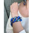 Bracelet ALESSIA Maillons Bleu/rock - Francine BRAMLI Paris