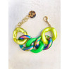 Bracelet ALESSIA Maillons Vert rock - Francine BRAMLI Paris