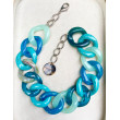 Collier KOURTNEY Maillons Bleus - Francine BRAMLI Paris