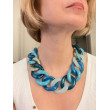 Collier KOURTNEY Maillons Bleus - Francine BRAMLI Paris